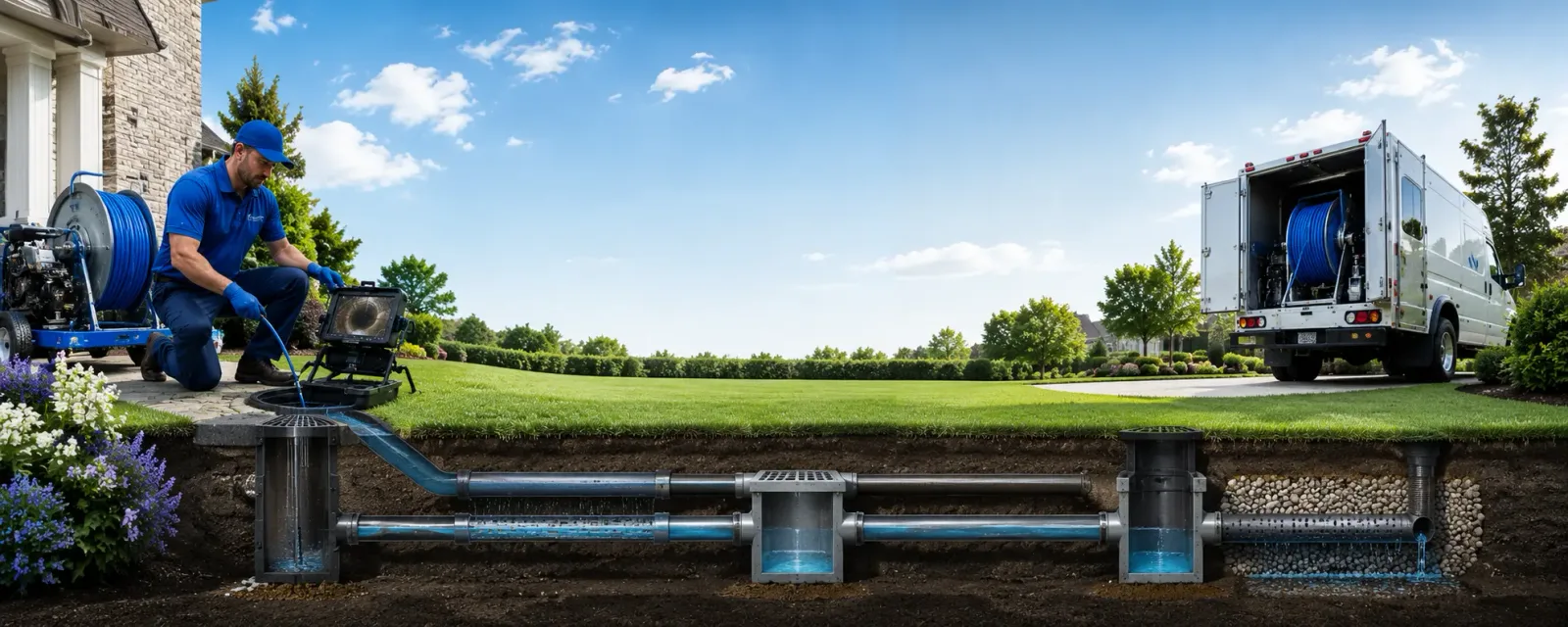 Outdoor drain cleaning information for Galvin, WA